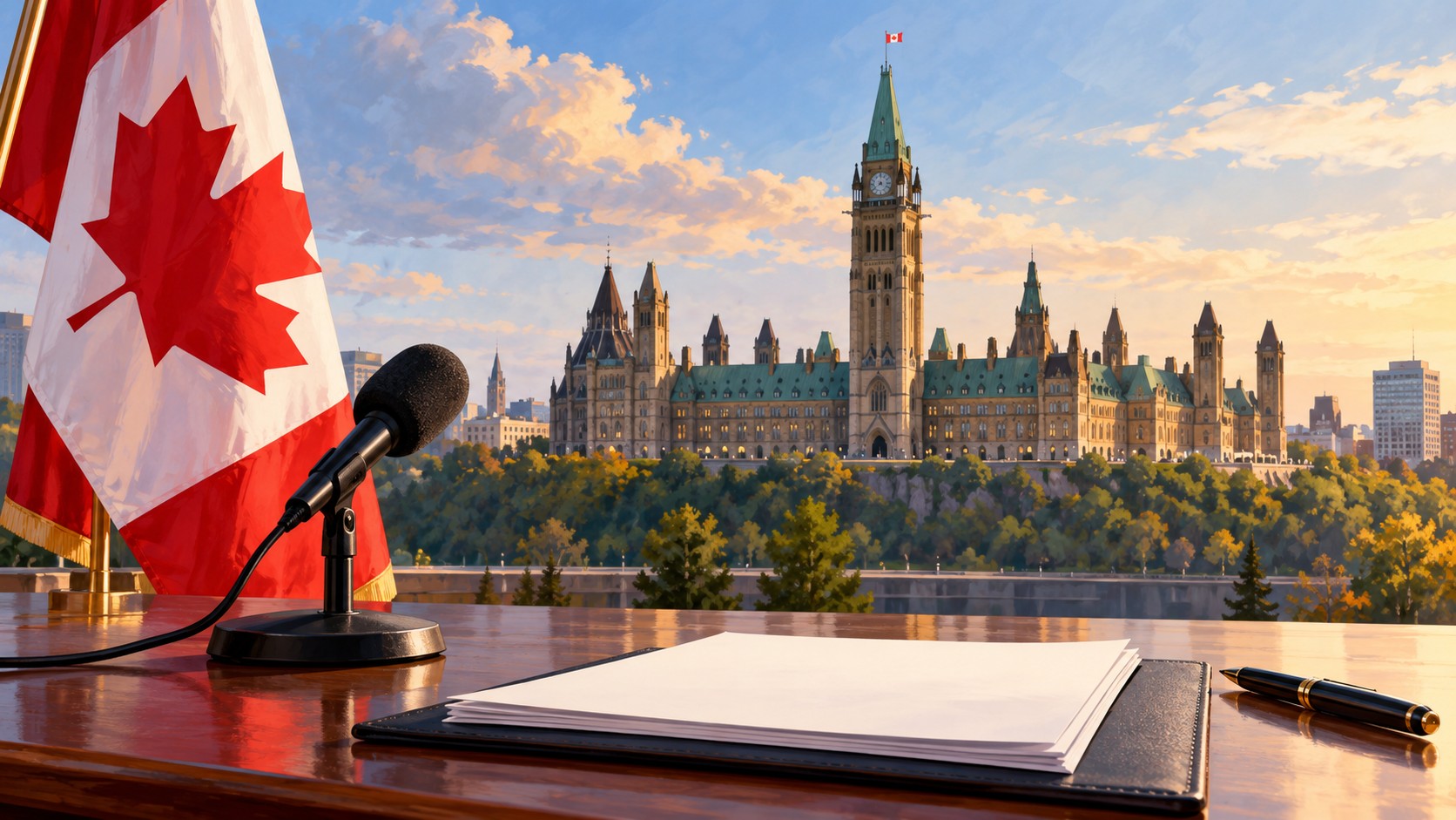 AI-generated Canadian policy archive illustration, not Nova Scotia’s legislature